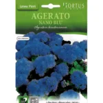 Hortus Floss Flower Seeds – Agerato Nano Blue (Dwarf Ageratum) – Home Growing Seeds