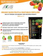 AGS Organic Based Fruits & Vegetables Fertilizer NPK 3-5-11 – Organic Plant Food – 250g - Image 2