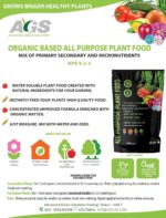 AGS Organic Based All Purpose Plant Food NPK 9-2-5 – Organic Plant Food – 250g - Image 2