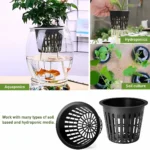 Black Plastic Net Pots – Garden Care - Image 2