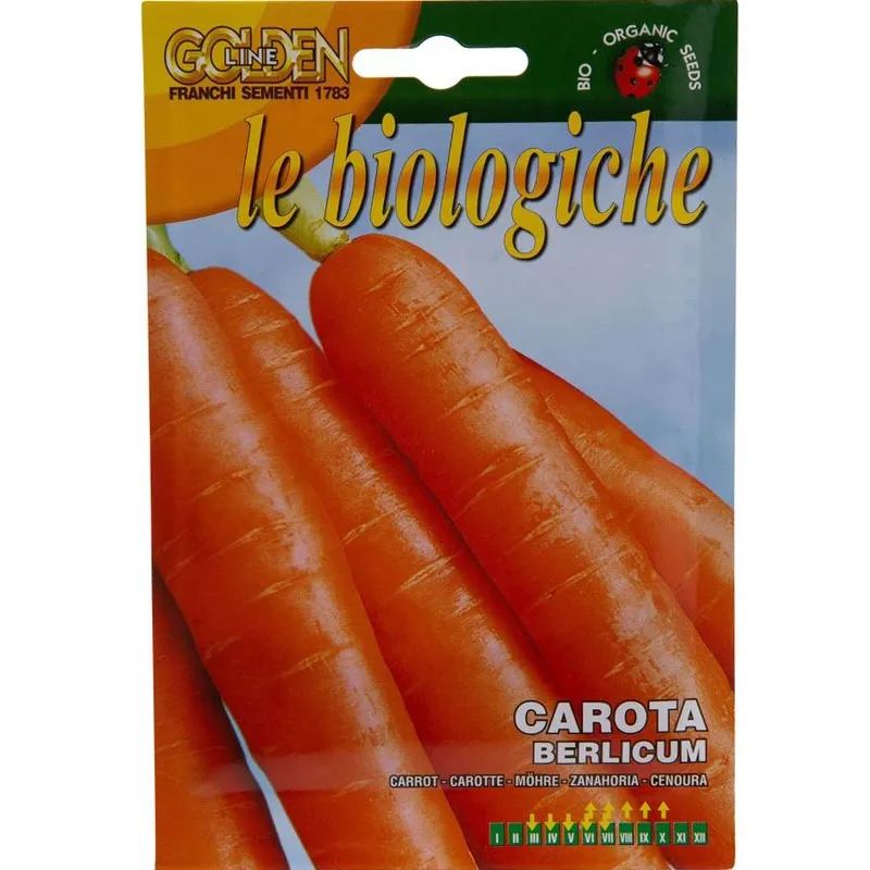 carota-berlicum.webp Franchi Organic Carrot Seeds – Carota Berlicum Variety – Home Growing Seeds - Image 1