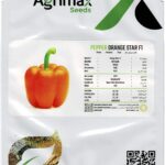 Agrimax Pepper Orange Star F1 Seeds – High-Yield Hybrid Variety – Home Growing Seeds