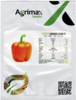 Pepper Orange Star F1 Seeds for Home Gardens and Greenhouses | Agrimax