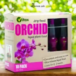 Vitax Orchid Drip Feed Liquid Plant Food – 10 Pack (Slow Release for 2-3 Weeks) – Liquid Plant Nutrition