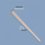 Pack of 12 Wooden Garden Sticks – Durable Plant Support Stakes – Garden Tool - Image 3
