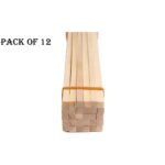 Pack of 12 Wooden Garden Sticks – Durable Plant Support Stakes – Garden Tool